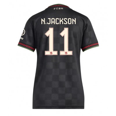 Maglie da calcio Bayern Munich Nicolas Jackson #11 Terza Maglia Femminile 2025-26 Manica Corta Maglie da calcio Bayern Munich Nicolas Jackson #11 Terza Maglia Femminile 2025-26 Manica Corta